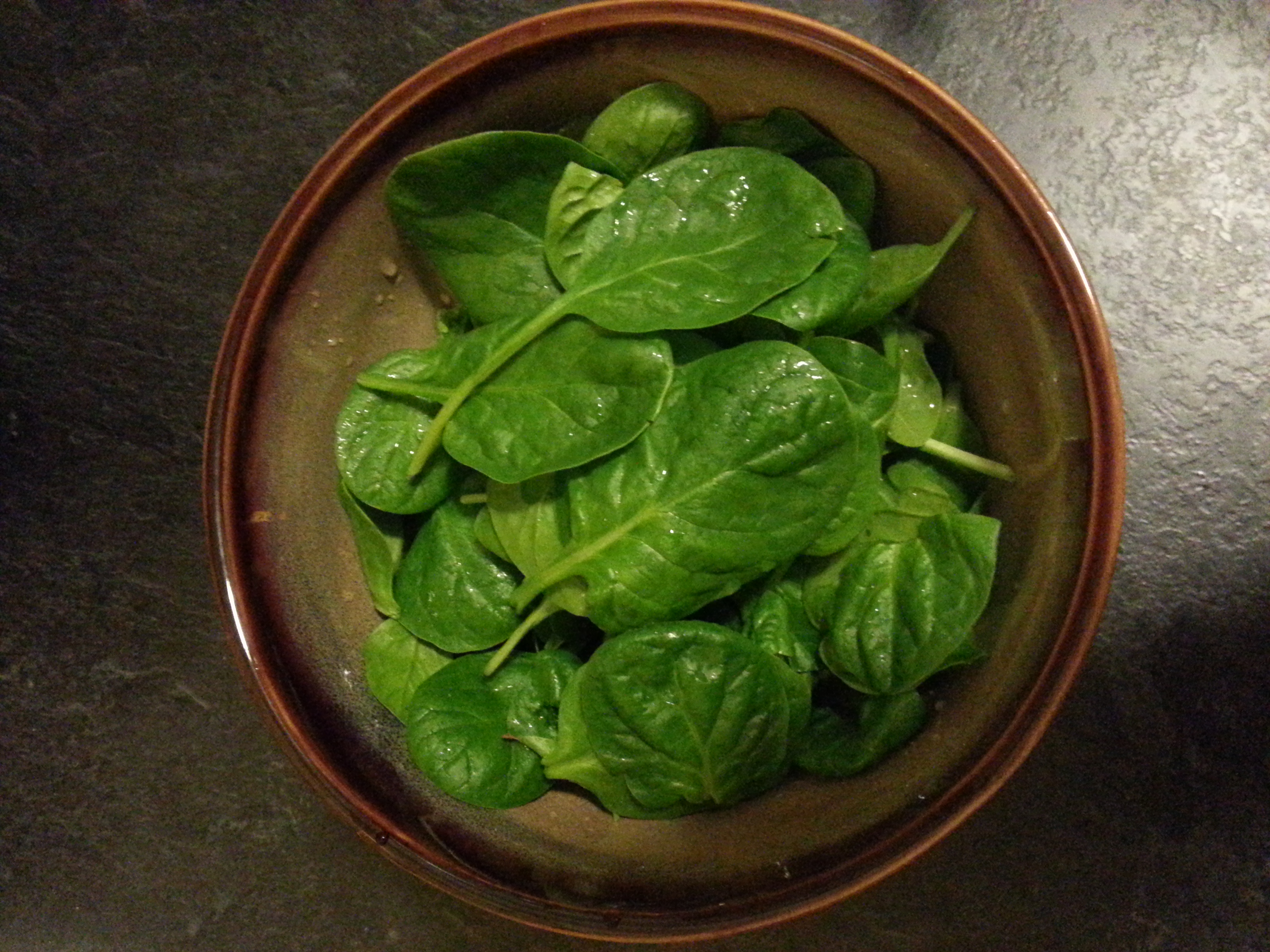 baby spinach in a bowl